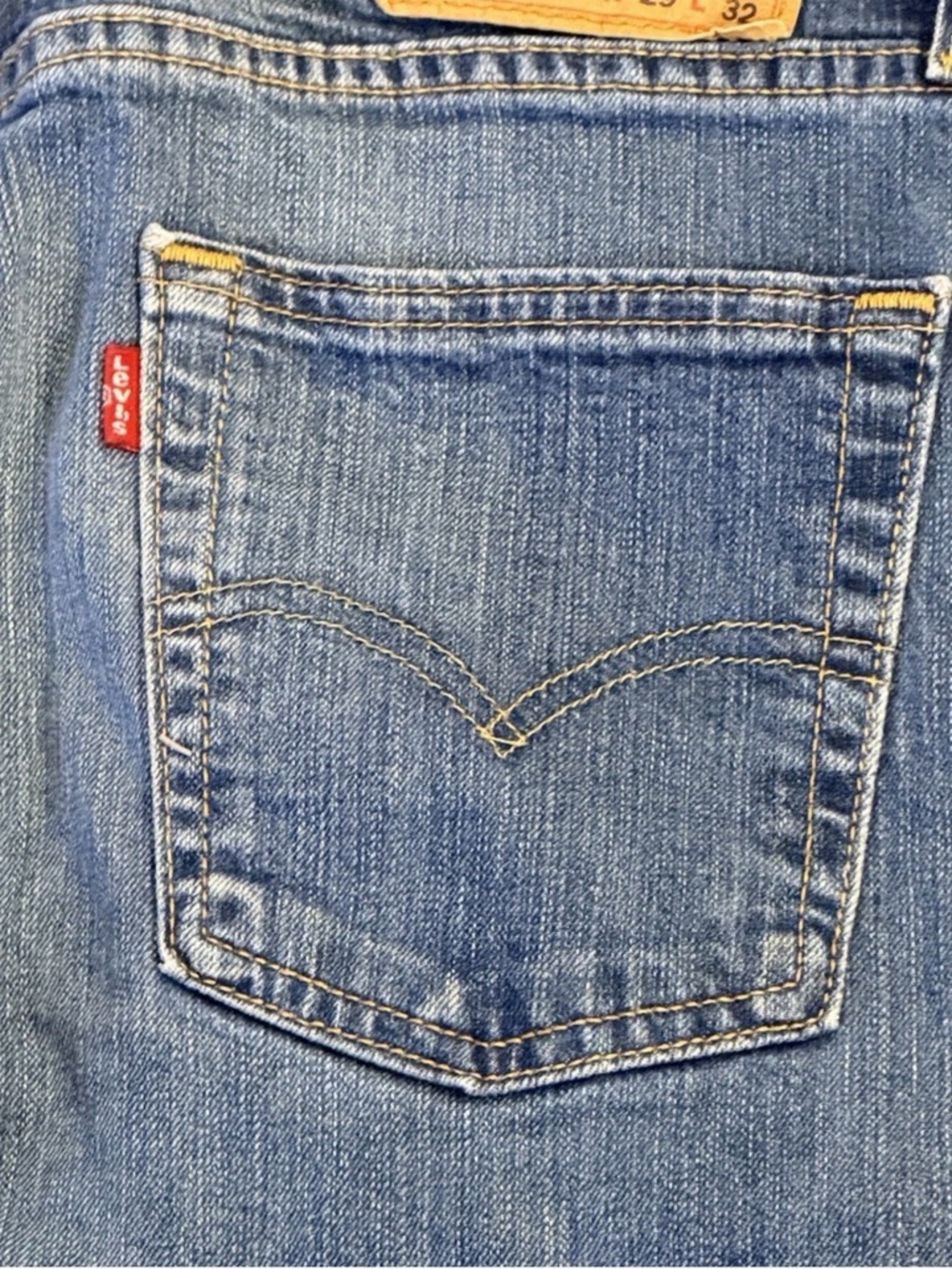 Levi's 513 Slim Straight Jeans W29 L32 Medium Wash Blue Men - Picture 10 of 11